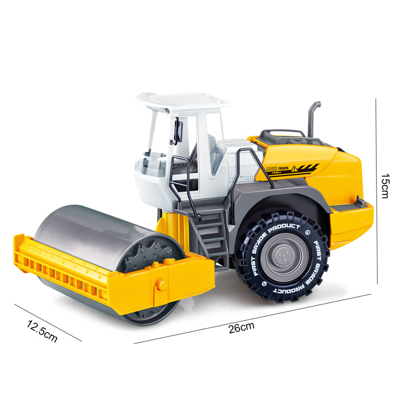 Road Roller Toy Car Engineering Car Large Road Roller Excavator Bulldozer Children's Toys and: green