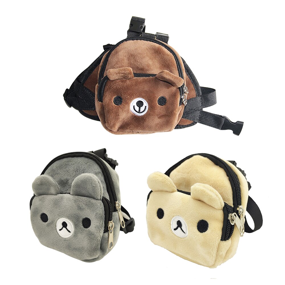 Dog Self Backpack Dourable Cartoon Pet Dog Canvas Backpack Cat Cute Multifunction School Bag Puppy Travel Carrier Bag