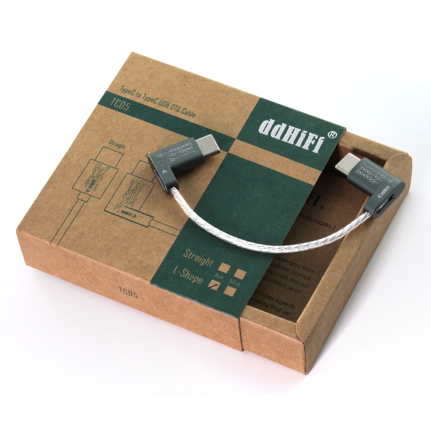 DD ddHiFi All Upgraded TC05 TypeC to TypeC Data Cable, Connect USB-C Decoders /Music Players with Smartphones/Computer