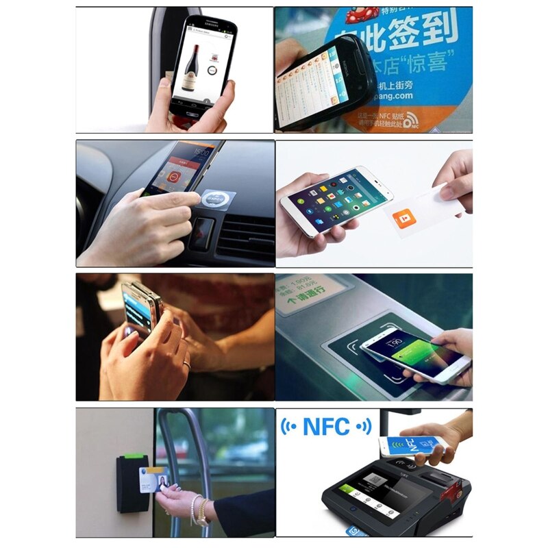 Étiquette NFC Ntag215, 504 octets, 215 étiquettes autocollantes, Badges, étiquette autocollante, 13.56mHz, pour raccourcis d&#39;automatisation ios13, 6 pièces