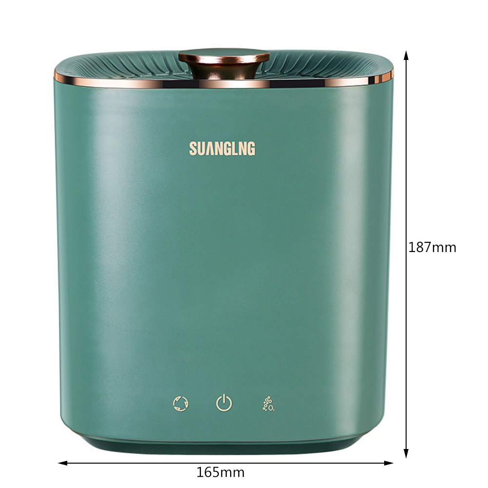 2.5L Smart Automatic Mini Portable Washing Machine Mute Underwear Laundry Sterilization Washer Clothing Cleaning Washing Machine: Green