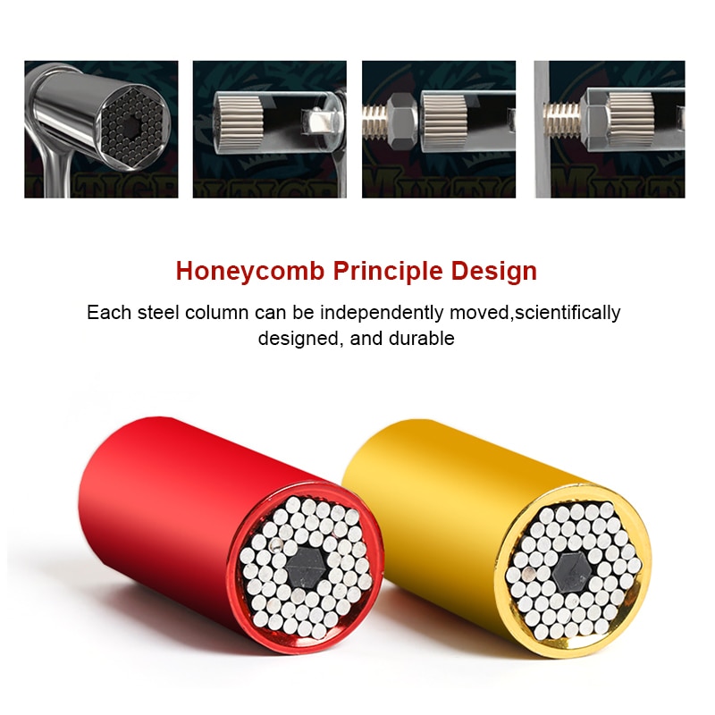 7-19mm Power Drill Adapter Hand Tools Universal Torque Wrench Spanner Grip Multi Function Ratchet Socket Sleeve