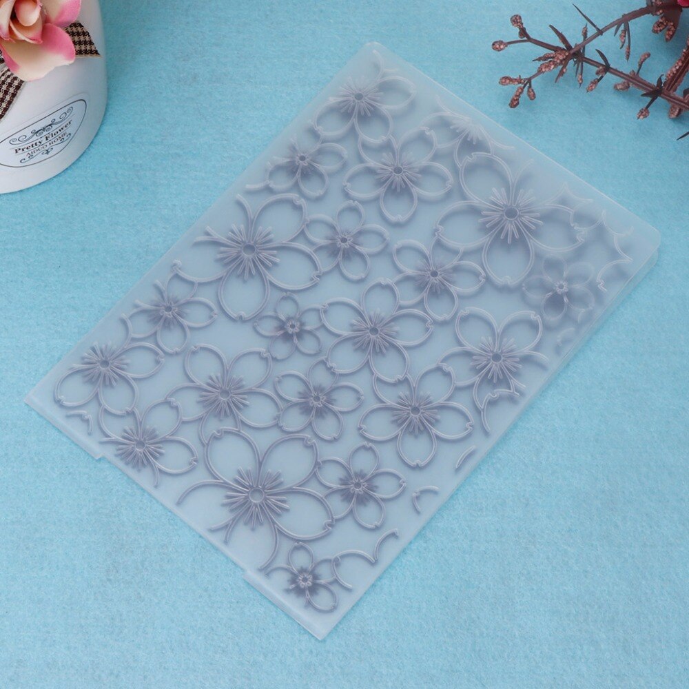 Plastic Embossing Folder Template for DIY Scrapbook Photo Album Card Paper Craft Flower 5