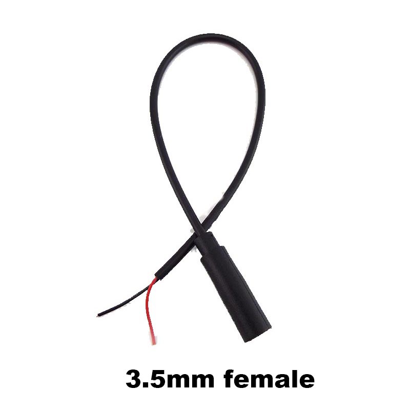 25CM 2.5mm 3.5mm Mono Audio Connector Cable 2pin Wire Extension Cord Male Female Plug DIY Repair Single Head Plug jack: Blue