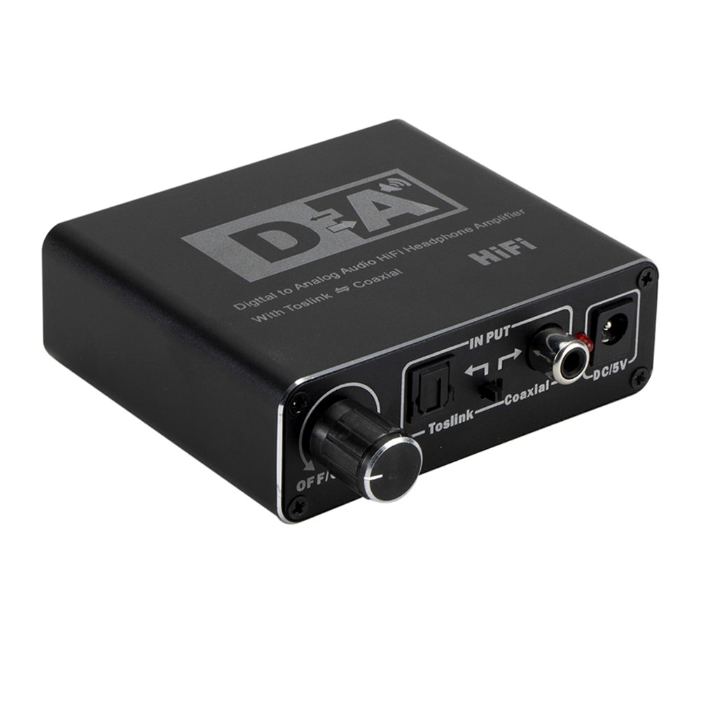 192kHz DAC Digital to Analog Audio Converter with Receiver Optical Toslink SPDIF Coaxial to RCA Audio Decoder 3.5mm Adapter