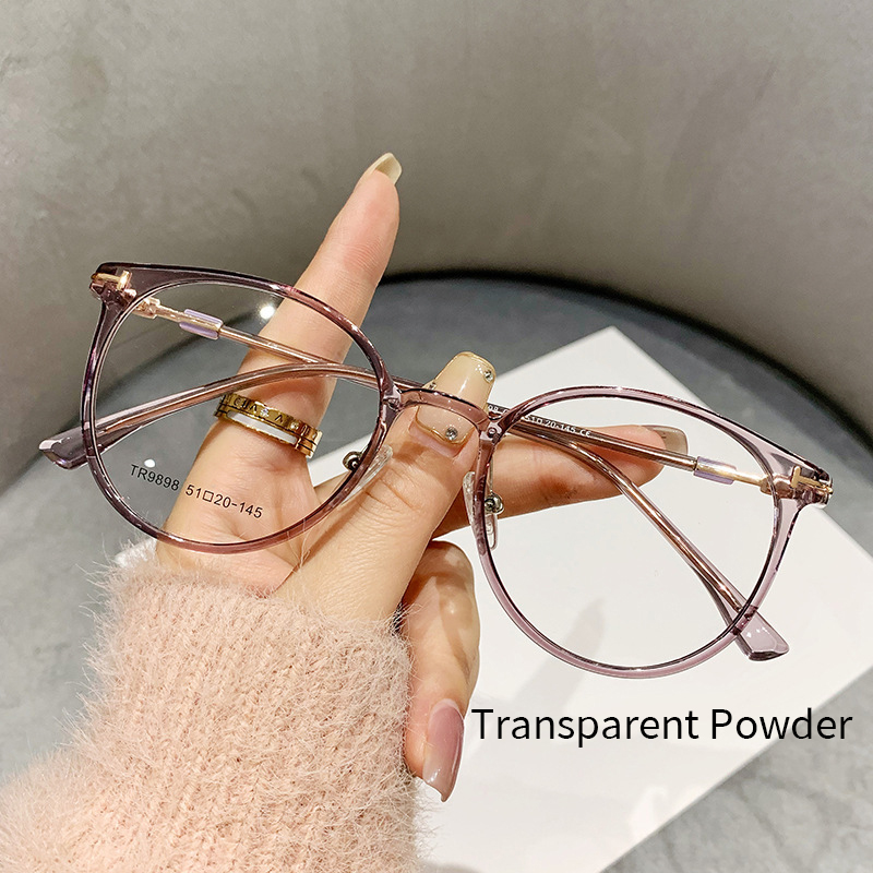 MOMOJA Men's Retro Round Glasses Frame Ultra-Light TR90 Alloy Optical Prescription Women's Eyeglasses Frames TR9898: Yellow