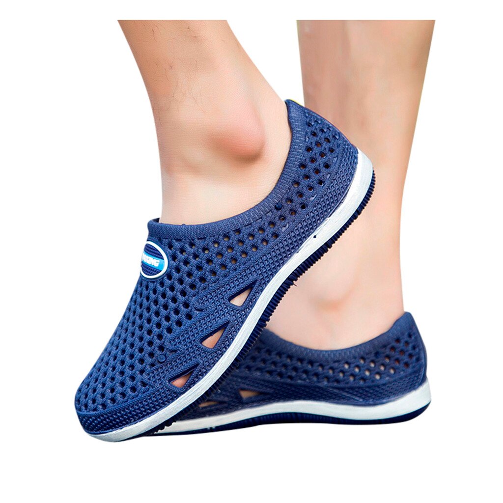 SAGACE Hole Shoes Men Casual Rubber Clogs For Men Sandals Summer Slides Swimming Beach Non-slip Breathable Hole Shoes
