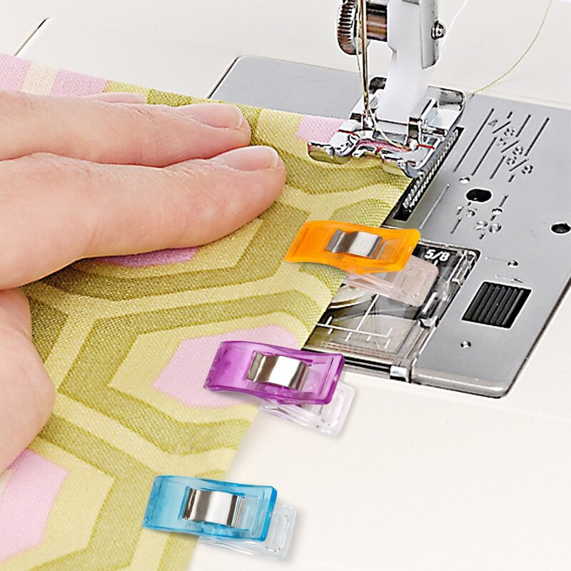 20 stk syning strikning beklædnings clips plast vidunder tøj clips holder til gør-det-selv patchwork stof quilting håndværkssyning strikning