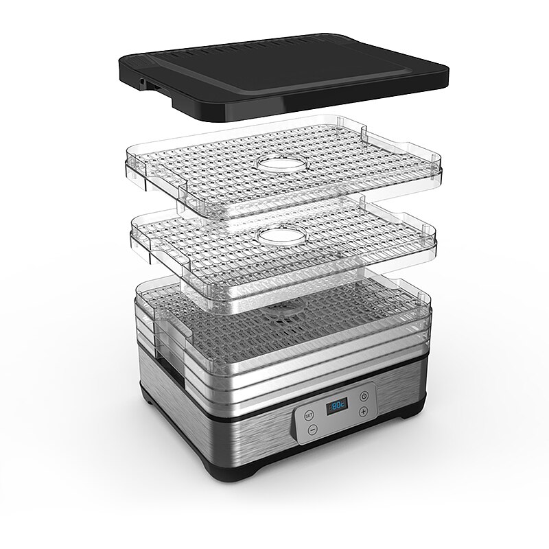 250W stainless steel fruit Dewatering machine meat fish dryers Suszarka frutas asciugatrice food dryer for vegetables HWC