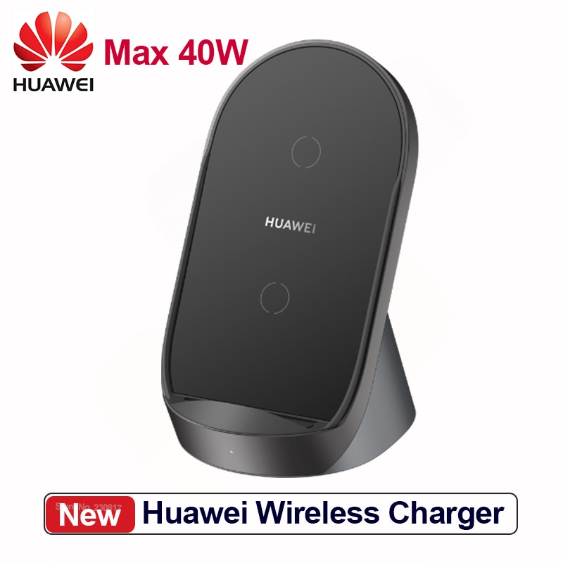 Huawei SuperCharge Wireless Charger Stand 40W Max Vertical Desktop CP62 For P40 Pro Mate 30 Pro Wireless Charger