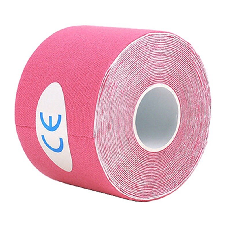 5cm x 5m selvklebende teip atletisk muskelstøtte fysio stropping bånd sport taping trening trening trening muskel beskytter: Svart