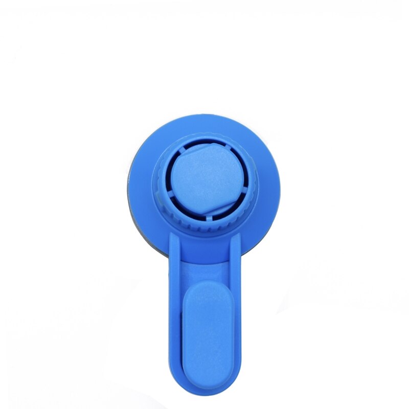 1pc ABS Vacuum Suction Hook 5KG Strong Hanger For Kitchen Bathroom Door Key Wall Hooks Organizer: Blue