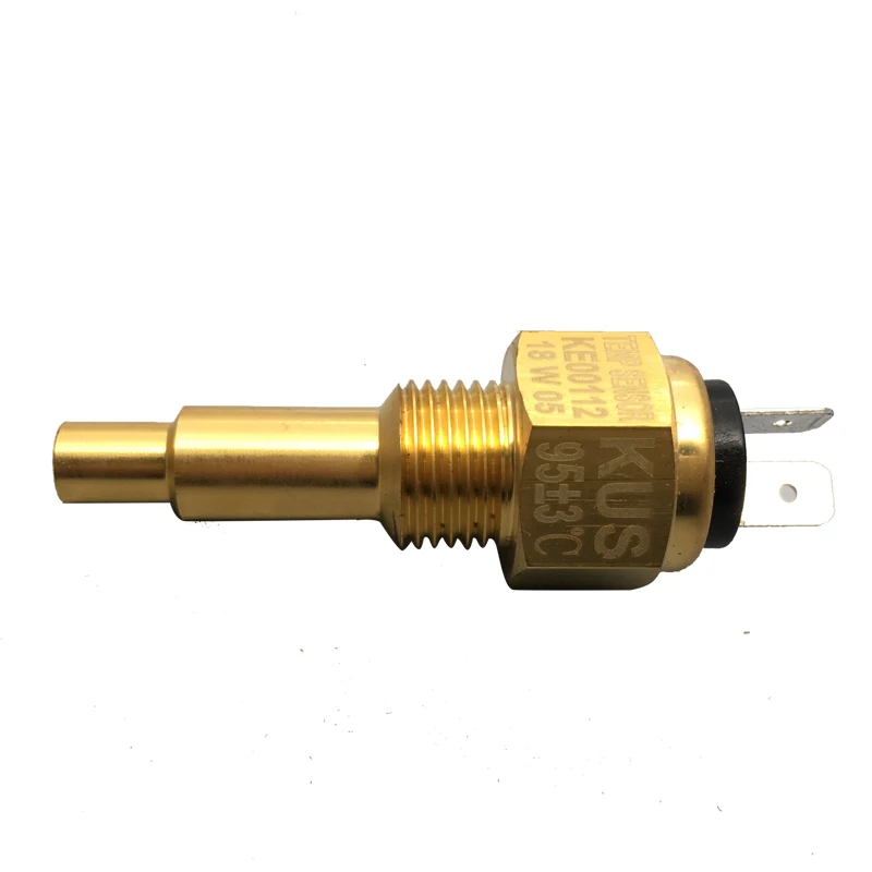 Wasserdichter Marine 52 mm Wassertemperaturanzeige Temperaturmesser 40–120 ℃ mit roter Hintergrundbeleuchtung für Auto, Stiefel, LKW, Universal-, 12 V, 24 V: Blau