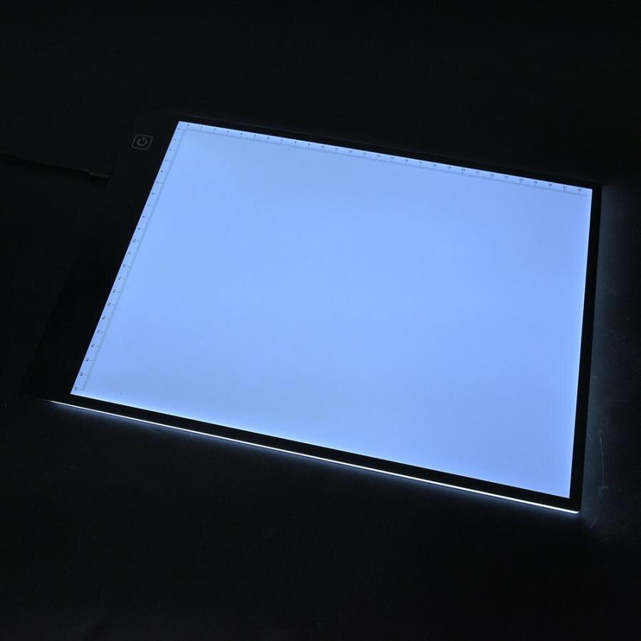 A4 ultratynde kopibord med skalasporingslyspude lysboks til maling af kopibord