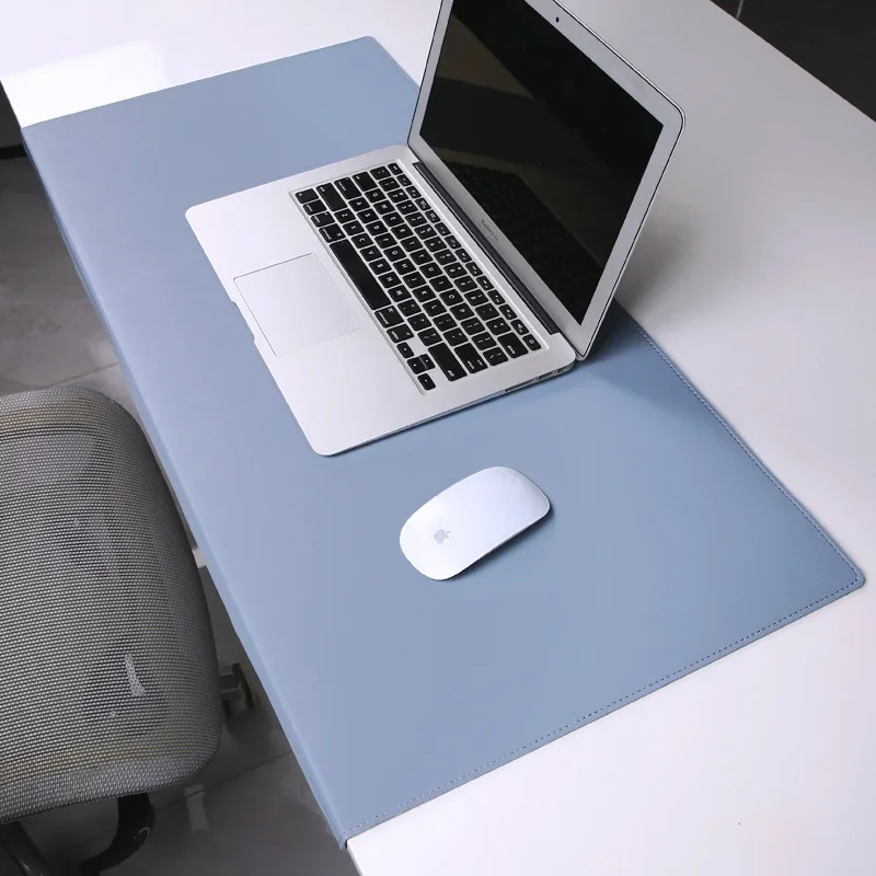 Klappbares großes Mauspad, Ellenbogenschutz, Handgelenkschutz, Mauspad, Büro-Schreibtischunterlage, Laptop, Computer, Schreibtischunterlage, Spielen-Tischunterlage: L / Blau