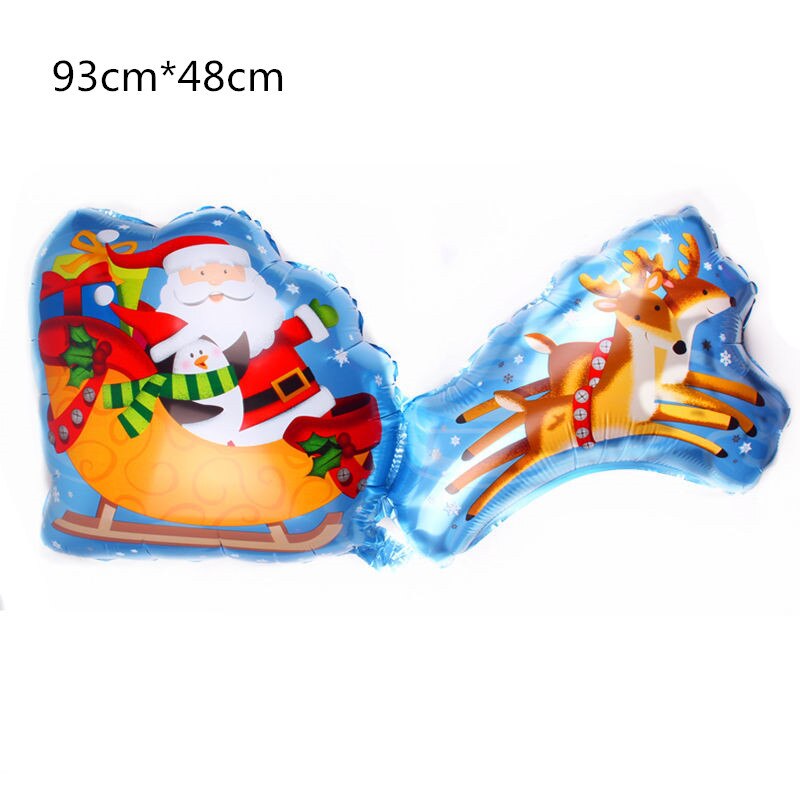 Jul lager folie ballonger pojke globos julgran ballong julfest dekorationer navidad box boll år: 11