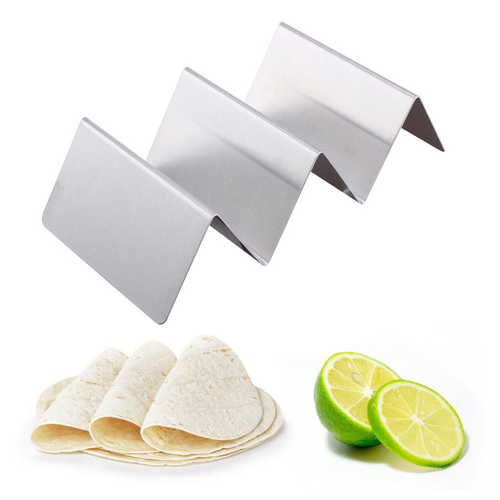 Stainless Steel Taco Holder Display Holders Kitchen Food Rack Shell Taco Houder Molde Cocina Kitchen Tool Taco Holder Rack Shell