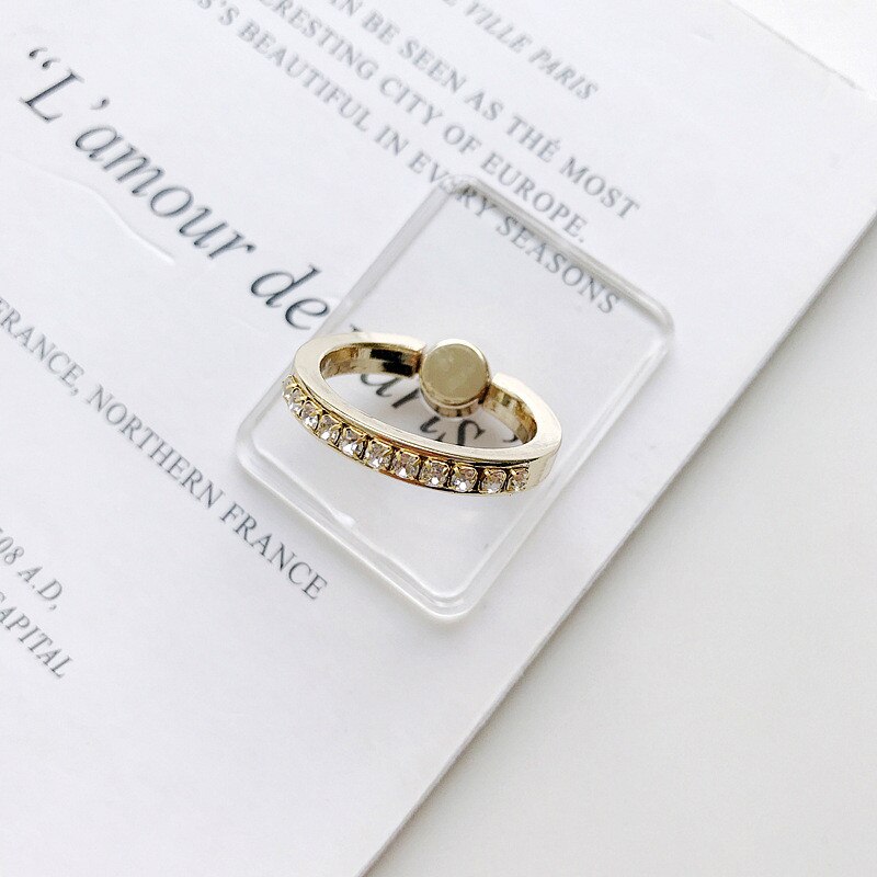 10Pcs Clear Mobiele Telefoon Strass Ring Houder Telefoon Cellulaire Ondersteuning Accessoires Telefoon Stand Socket Voor Alle Smartphone: 04