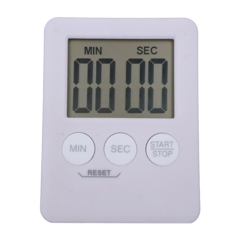 Mini LCD Kitchen Timer Digital Display Square Kitchen Countdown Alarm Magnet Clock Sleep Stopwatch Digital Clock Timer