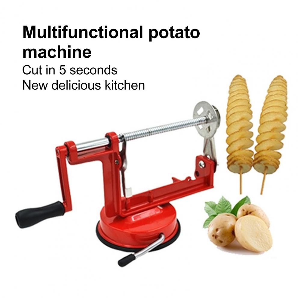 Spiral Potato Slicer Red Potato Slicer Metal Anti-rust Novel Multifunctional Efficient Spiral Potato Cutter