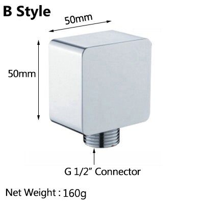 Water Outlet Spout Solid Brass Concealed Shower Plumbing Hose Connector: B style