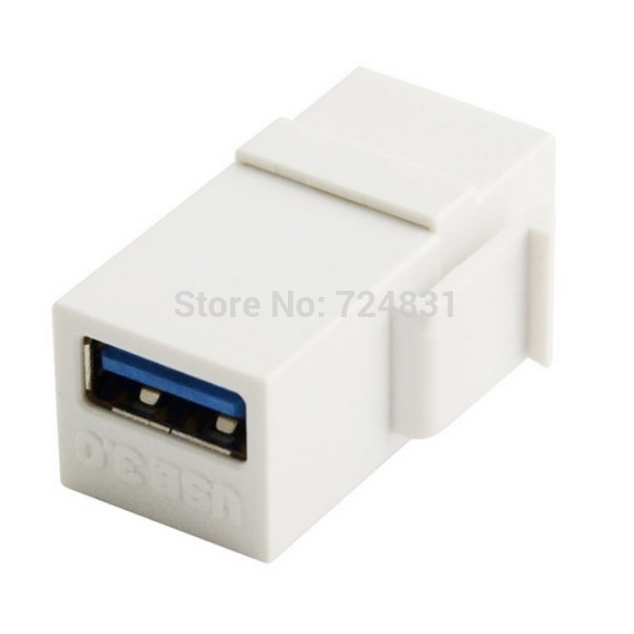 CY USB 3,0 A hembra extensión Keystone conector adaptador de para placa de pared Panel USB