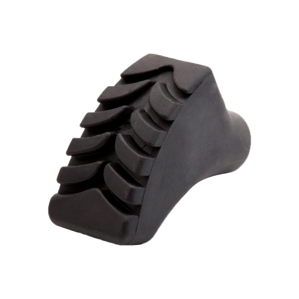 Trekking Pole Verstelbare Wandelstok Wandelen Accessoire Ronde Voeten Staaf Schoen Snowflake Tower Staaf Tip Case Plastic Rubber Pvc: Black