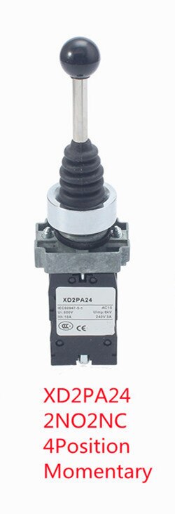 2NO 2 Position Latch XD2-PA12 PA14 rocker joystick controller spring return Rotary Cross Switches reset PA22 PA24 4NO 4 Position: XD2-PA24