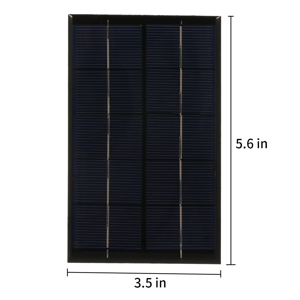 2.5W/5V Portable Solar Panel Mini Solar Charger With USB Port Silicon Compact Solar Phone Charger for Camping Hiking Traveling