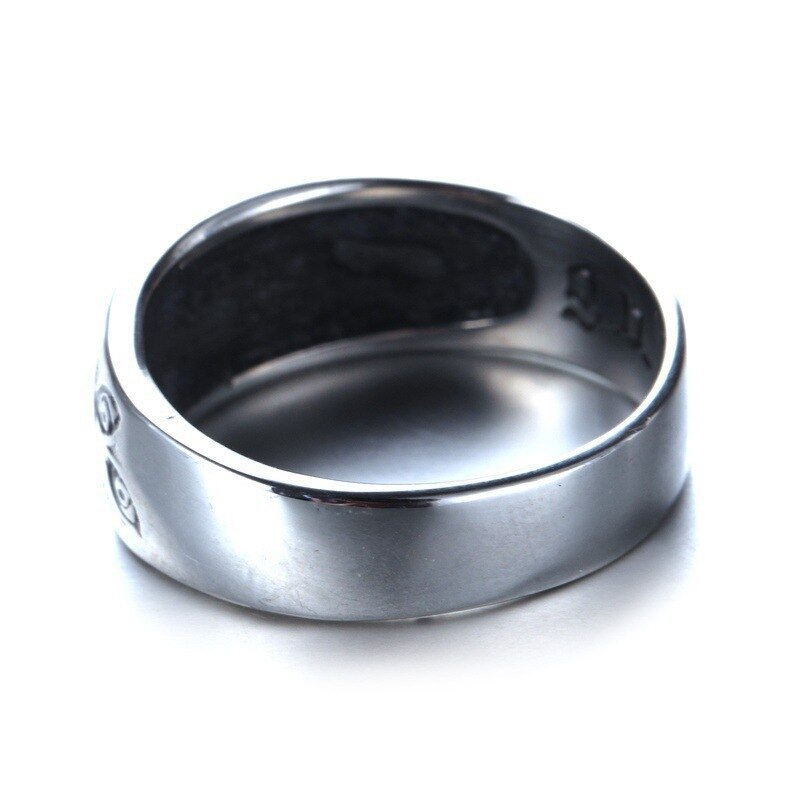 Anelli per occhi di demone Punk Vintage per donna uomo anello di personalità Hip-Hop retrò anello a vita bassa inciso accessori per anelli a croce cava