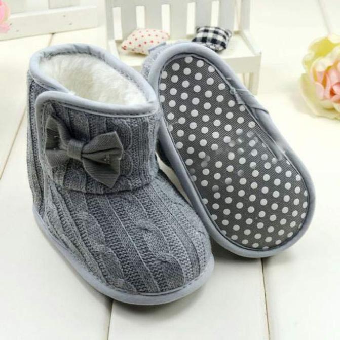ARLONEET , botas de nieve suaves con lazo abrigadas para niños y niñas, cómodas botas suaves para cuna, botas de