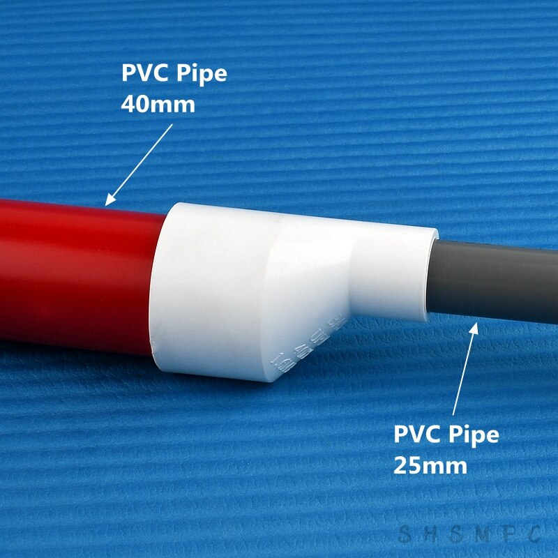 Connecteurs de Réducteur Excentrique Droit en PVC, 20/25/32/40/50/63mm, Tuyau d'Eau, Grotte, Poisson, Tube Précieux, Joint, Raccord d'Irrigation de Jardin