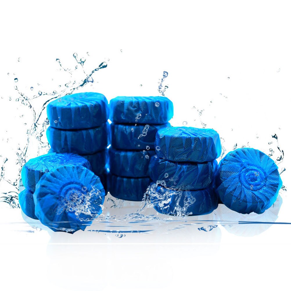 40Pcs Blue Toilet Freshener Toilet Cleaner Bubble Cleanser Practical Toilet Flush Cleaner Toilet Cleaner for Bathroom