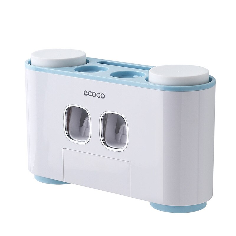 Dispensador automático de pasta de dientes para baño, exprimidor de pasta dental, accesorios de baño, soporte de almacenamiento para taza de cepillo de dientes