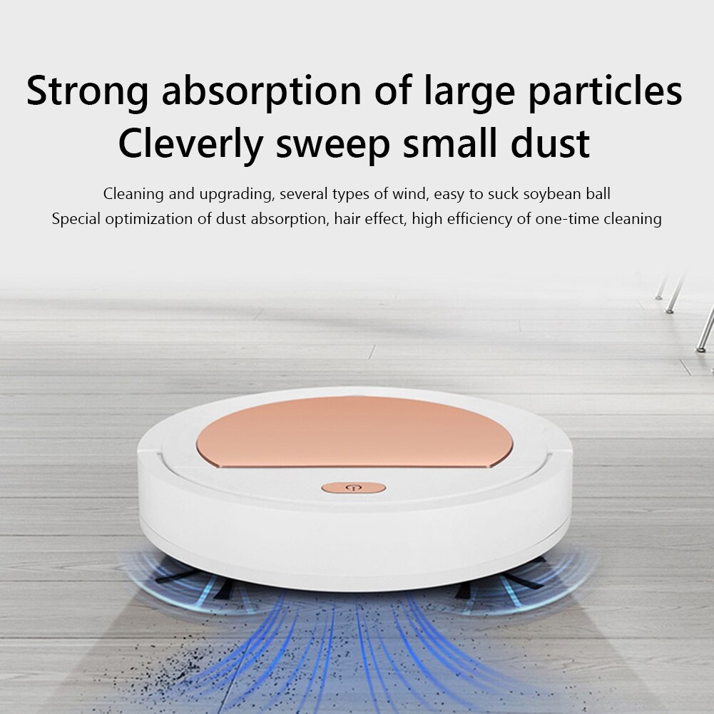 Robot aspirador SDJ-168 de doble Motor, aspiradora inteligente ultrafina, para barrer en seco y húmedo