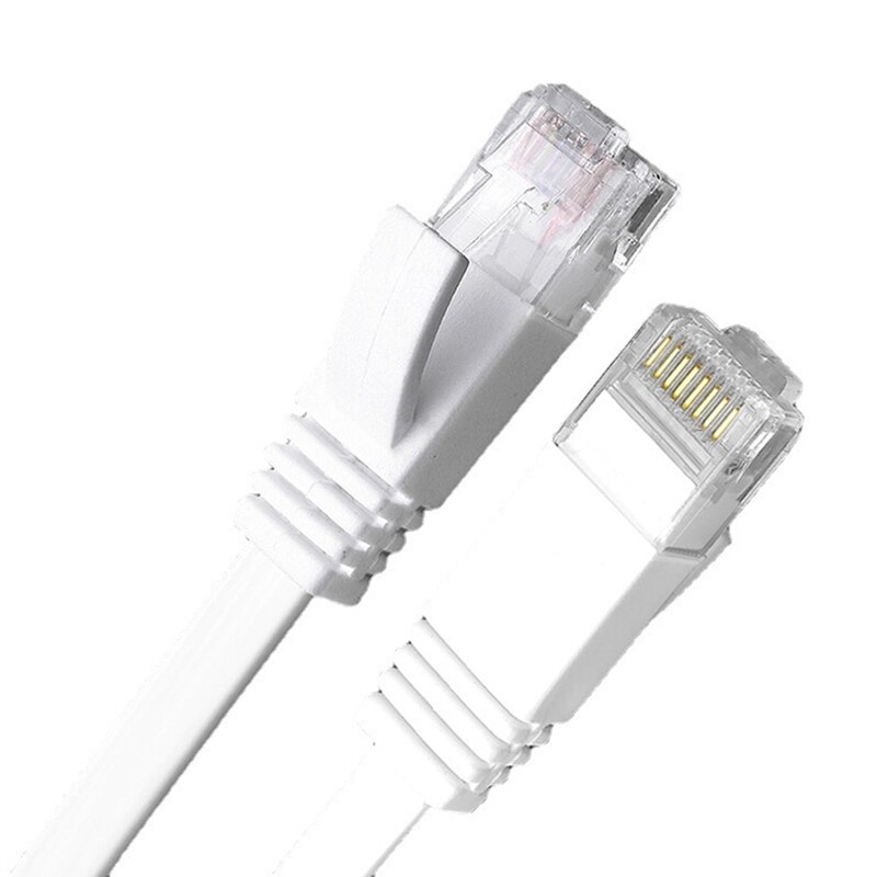 CAT6 RJ45 Computer Network Cable Flat Jumper CAT6 Super Six Network Cable Suitable for Computer Notebook Router -0.5M