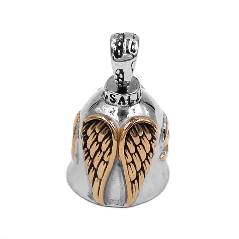 Gold Eagle Wings Biker Bel Hanger Rvs Biker Mens Hanger Kerstcadeau Sound Ring Bell SWP0507