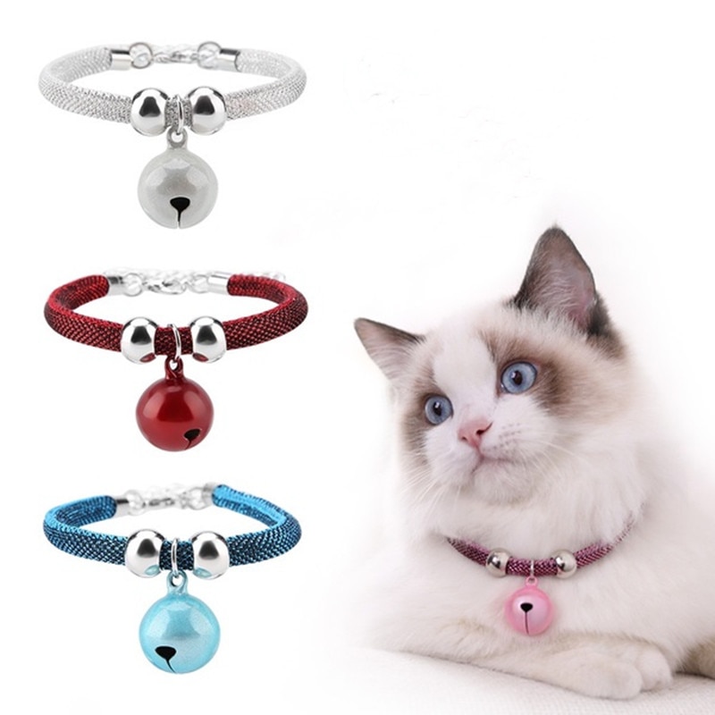 Mode Huisdier Bel Kraag Ketting Nylon Stof Kitten Accessoire Katten Kraag Met Verlengketting Katten Puppy Decoratie Product