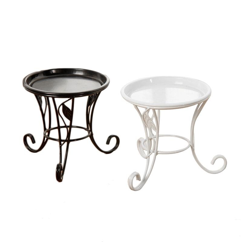 Iron Metal Mini Small Flower Plants Pot Stand For Indoor Outdoor Balcony Desk Desktop Balcony Flower Bonsai Shelf
