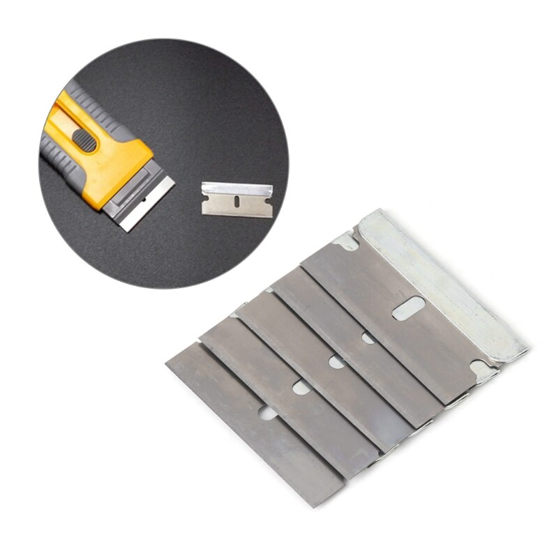 5Pcs Keramische Oven Raam Verven Scheermes Schraper Rvs 1.57 ''Blade