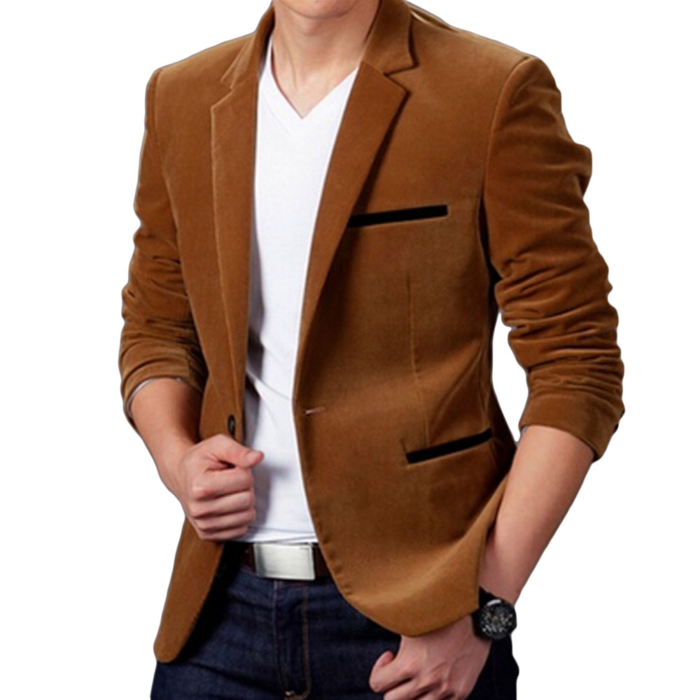 Luxe heren blazer lente merk katoen slim fit herenpak terno masculino blazers heren