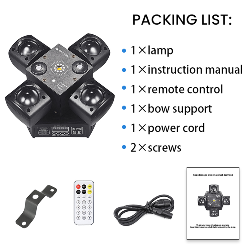 Bunte 48 W Mini Disco Lichter 4 Arm Moving Head DJ Licht DMX512 LED Strahl Strobe Effekt RGBW Party Nachtclub bar Bühne Licht