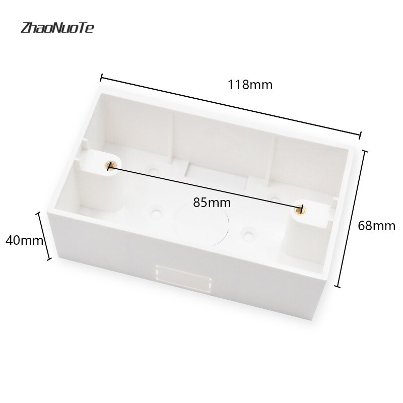 118 Type External Wall Mount Switch Wiring Box 118*68*40 mm for Wall Switches and Sockets Apply