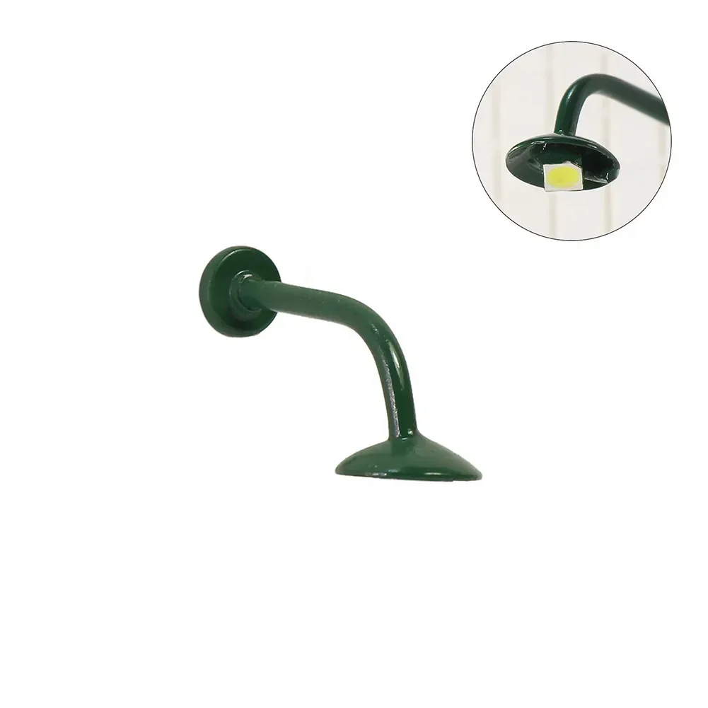 10 stks/set Compleet Lampen 1:87 HO Schaal Wandlampen Outdoor Straatlantaarns 1-Lamp Voor H0 Huizen Gebouw ornament
