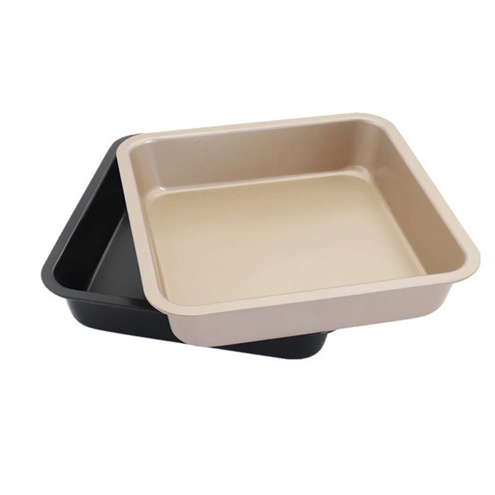 4Pcs/set Baking Tray Square Non-stick Carbon Steel Bakeware Bread Cake Tray for Home Kitchen Tool