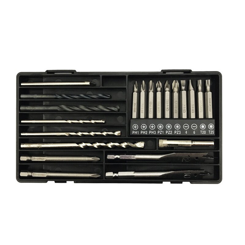 Multi-Function drill bit set 22 Suit in High-Speed Steel Twist Drill Combination Tool Kit Hardware Kits Complex vanadium steel