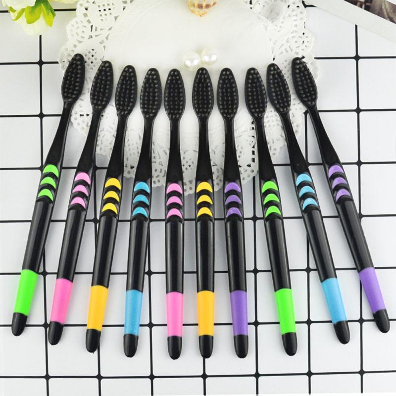 10Pcs Soft Bamboo Toothbrush Double Ultra Soft Toothbrush Dult Clean Care Gums Home Unisex Tooth Brush Hygiene Care Tool