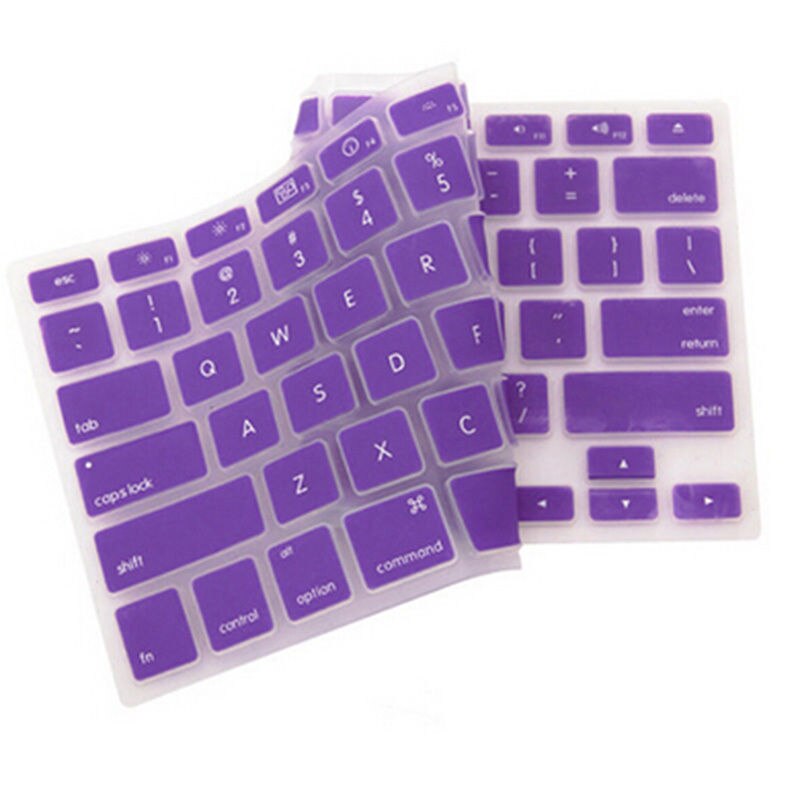 Silicone Keyboard Skin Cover For Macbook Pro Air Mac Retina 13" 15" 17" b38: Purple