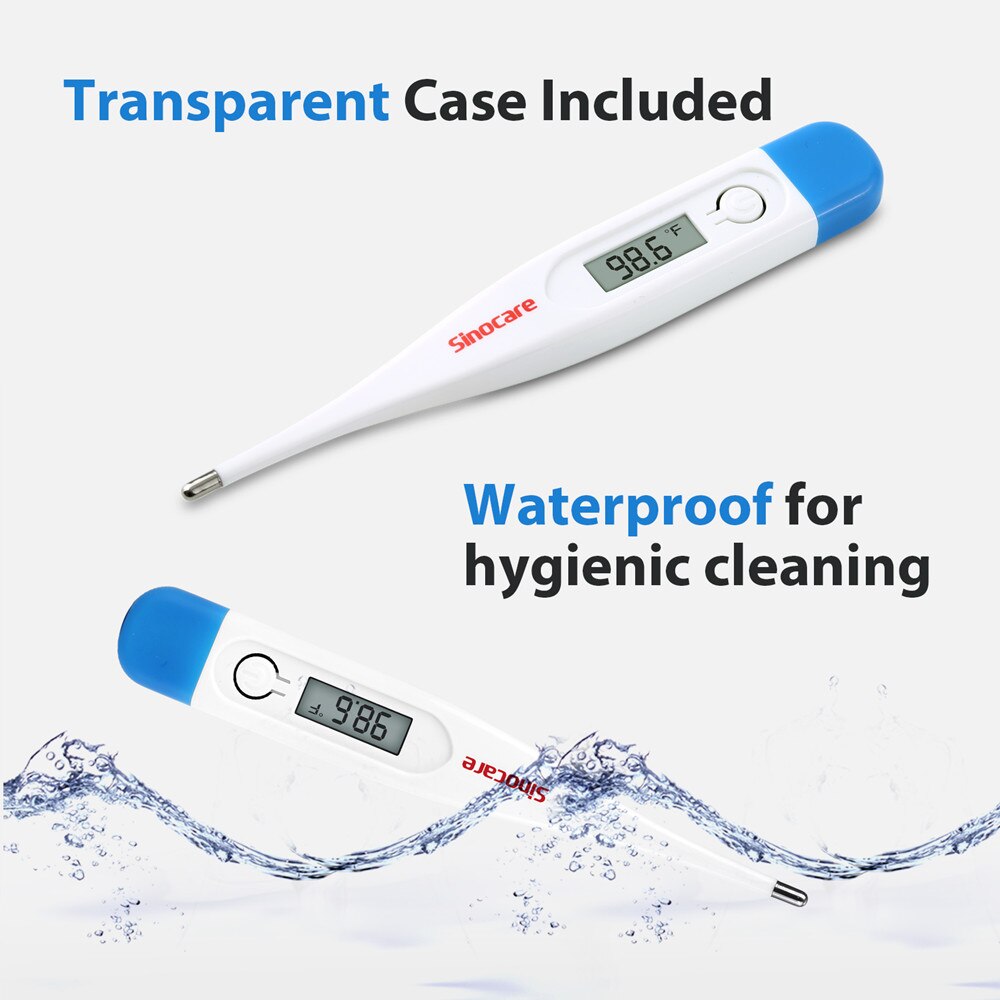 5PCS Sinocare Baby Thermometer Digital Basalen Körper Thermometer Oral Achsel Rektale Temperatur Electonic LCD Display