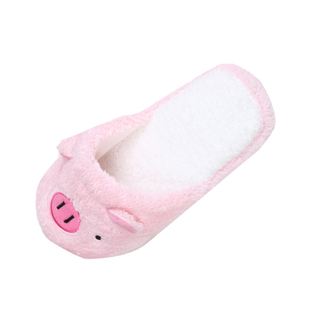 shoes woman Lovely Pig home shoes Floor Soft Stripe Slippers Female Shoes dames pantoffels winter chaussures femme 36-40#L40: Pink  / 36